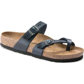 Birkenstock Women's Mayari Oiled Leather Blue Sandal