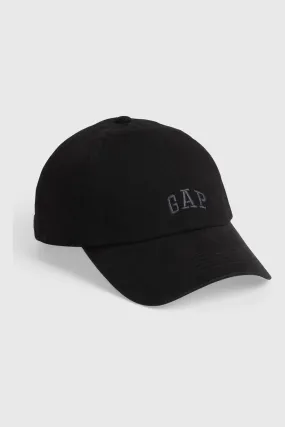 Black Adult Logo Baseball Hat