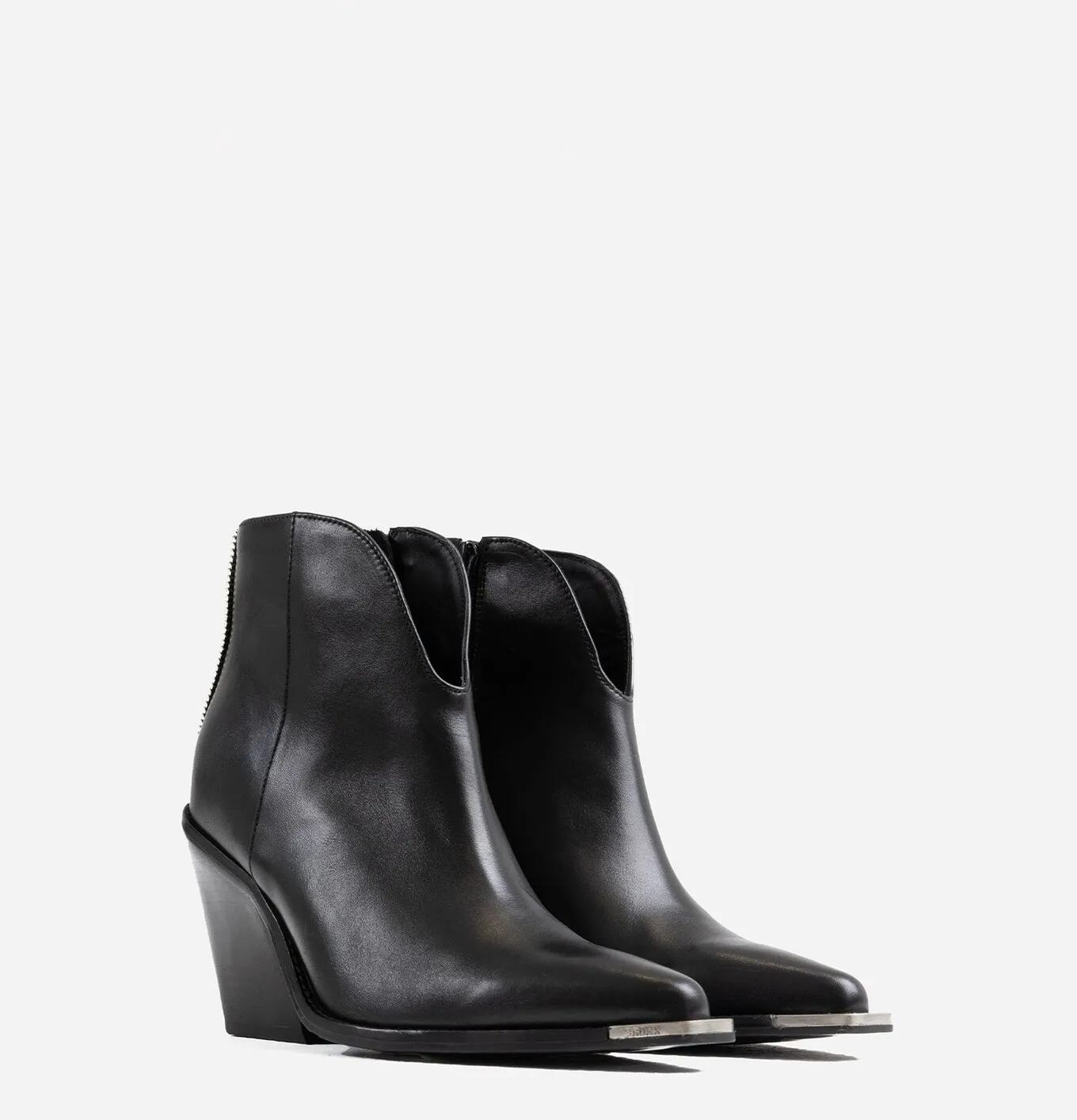 BRONX NEW KOLE-X ANKLE BOOTS BLACK LEATHER
