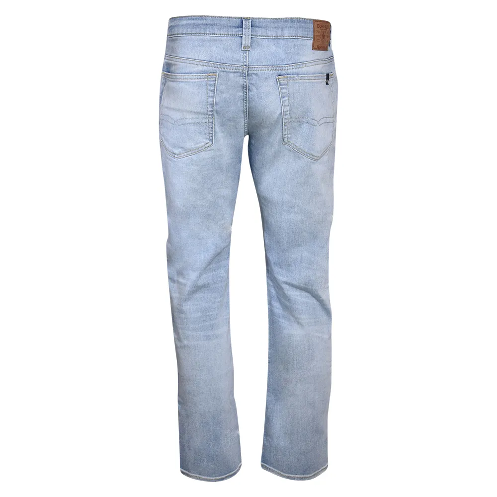 Buffalo By David Bitton Slim-Ash Men's Crinkled Slim Fit Jeans Indigo Sz: 33x30