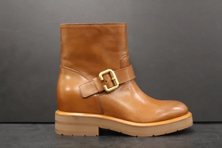 CHLOE  CHLOE CODDINGTON ANKLE BOOT GINGER BROWN