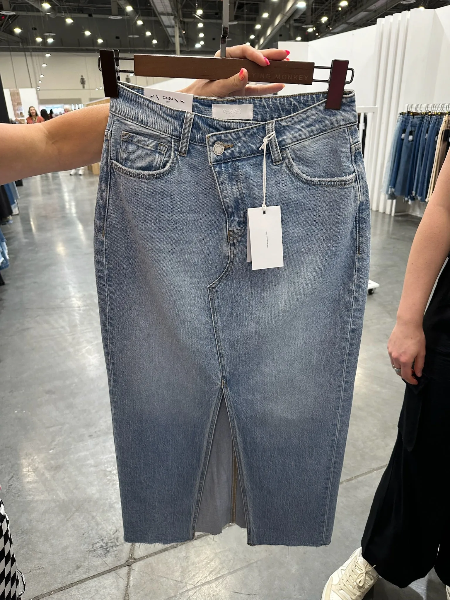 Claudia Denim Midi Skirt