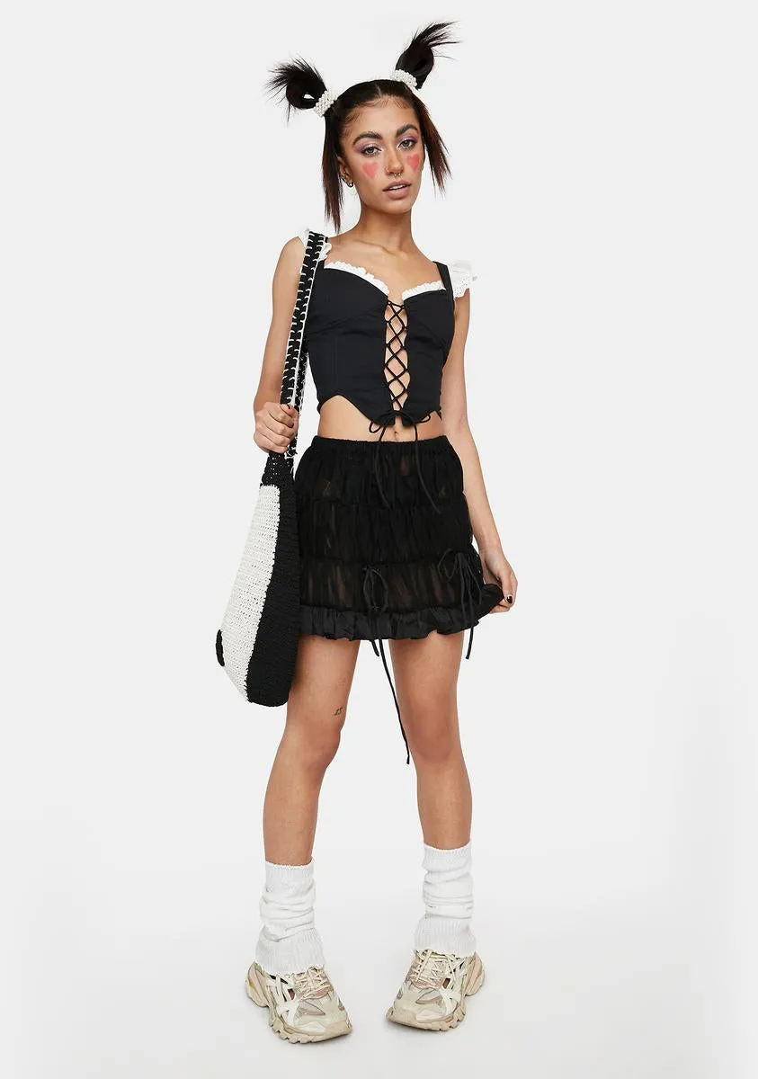 Dotty Ruffle Skirt-