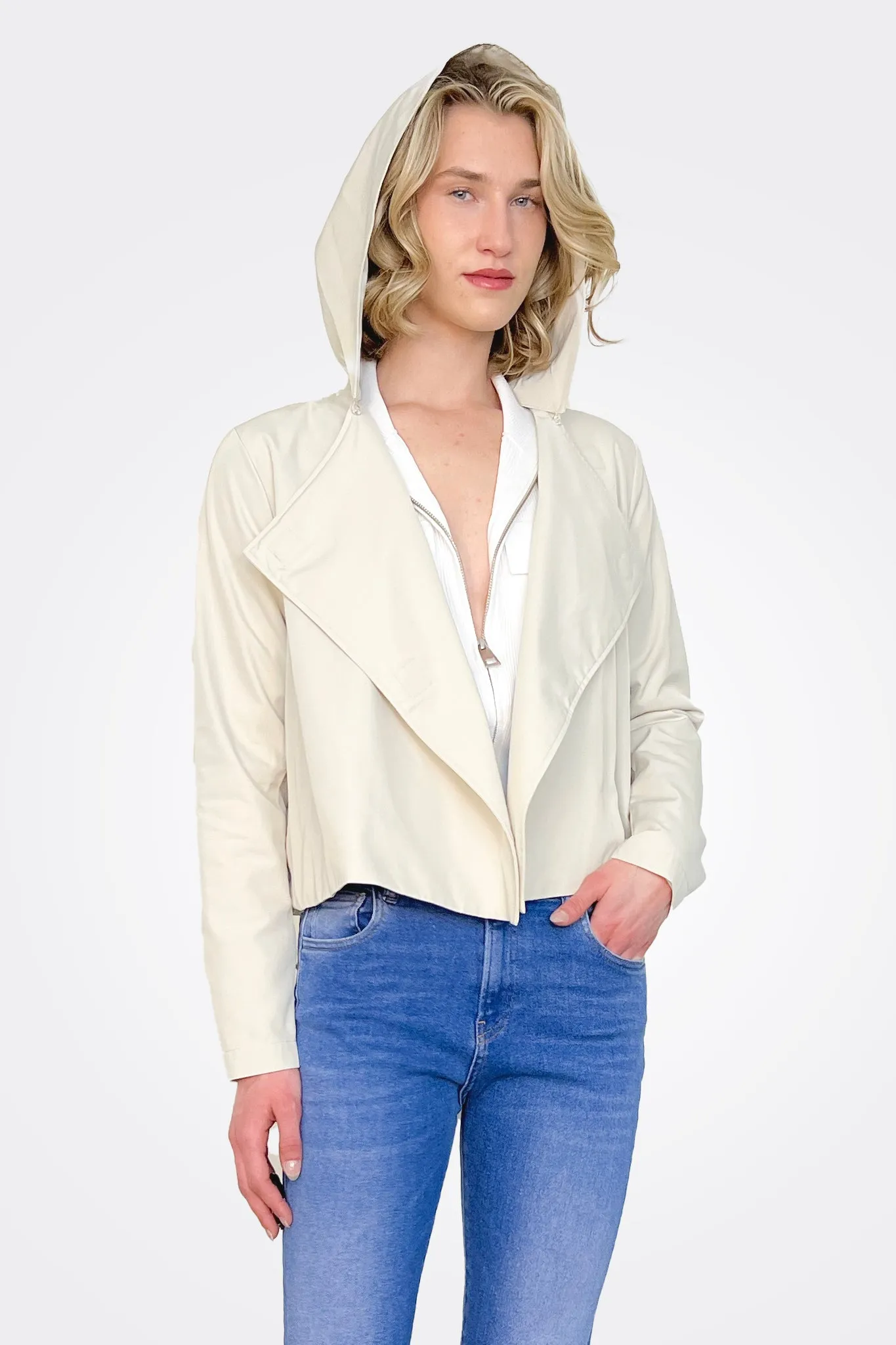 Hooded Dust Coat - Clay