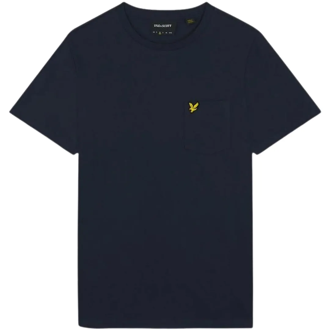 Lyle Scott Pocket On Chest Dark Navy T Shirt