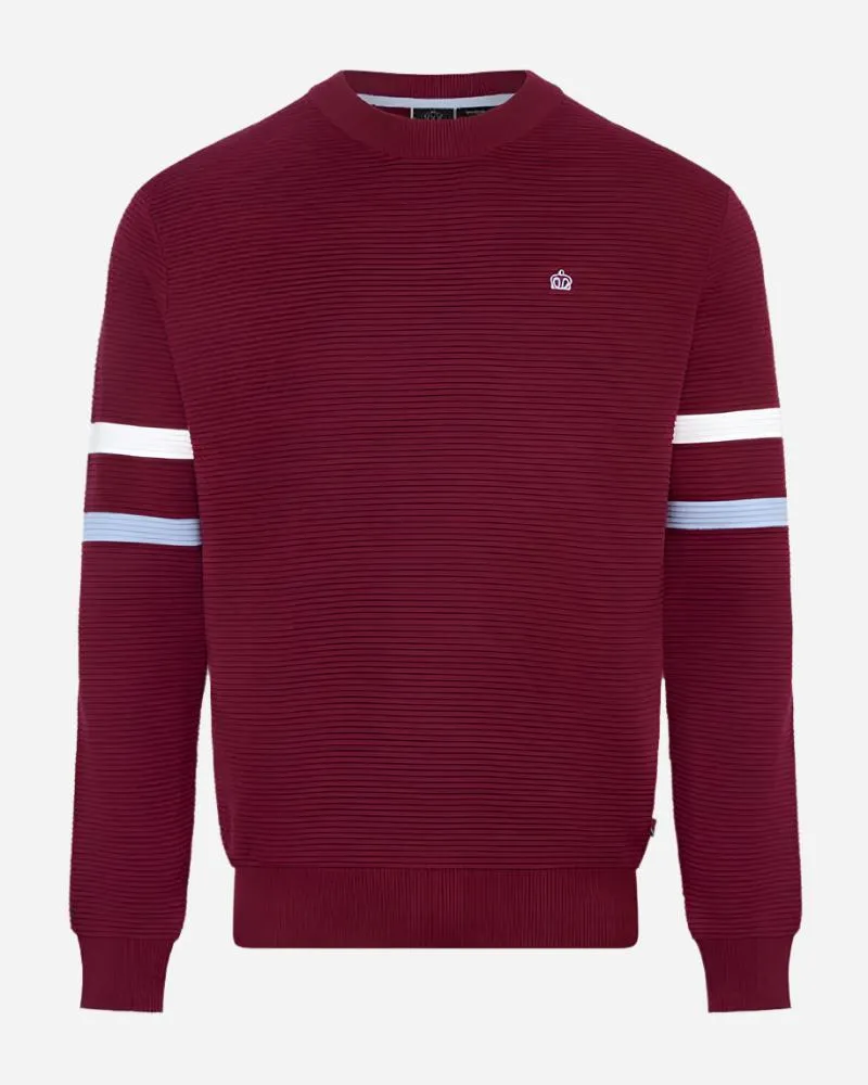 Merc London MEDWAY Crew Top Burgundy