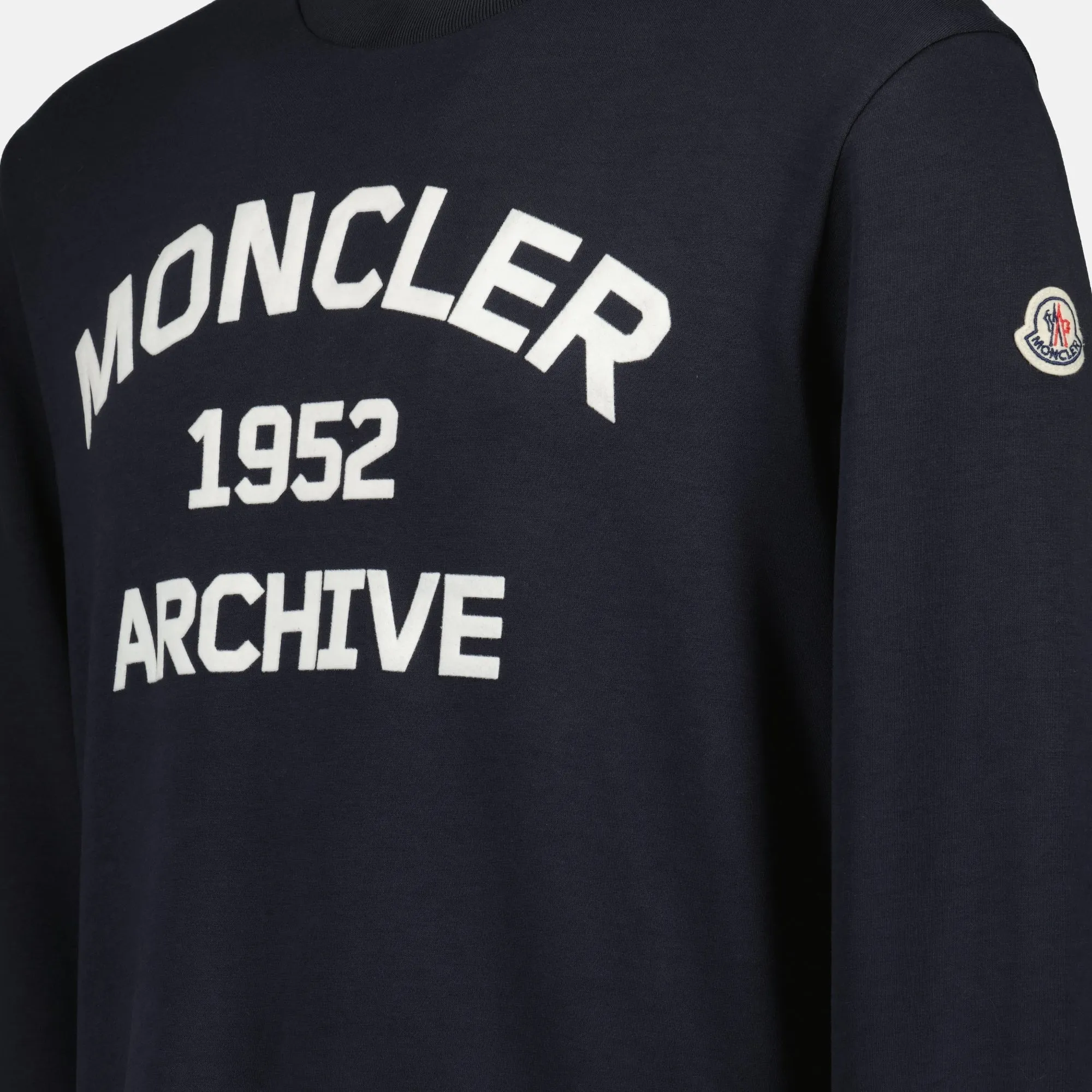 Navy Printed Sweatshirt