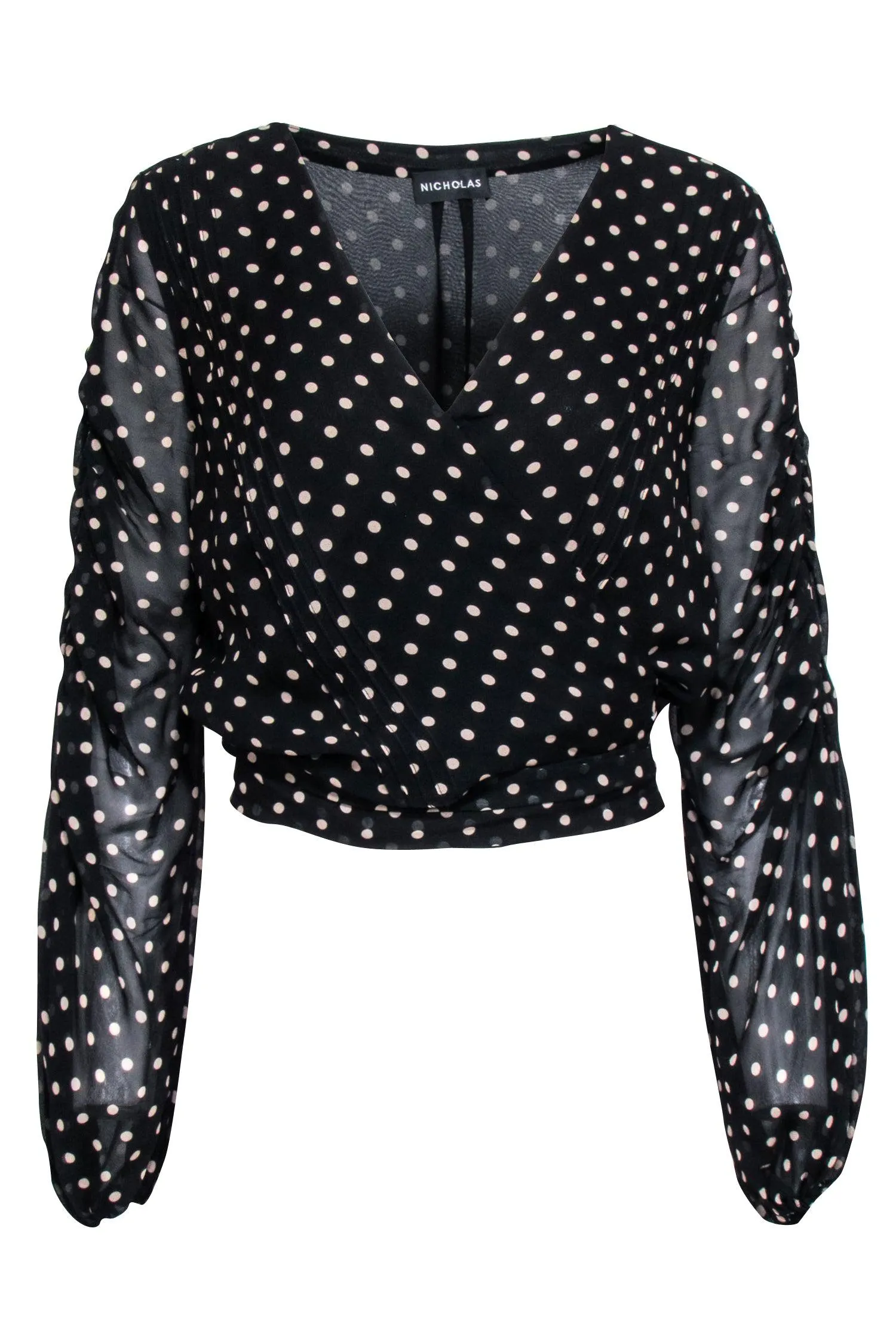 Nicolas - Black & Beige Polka Dots Sz 8