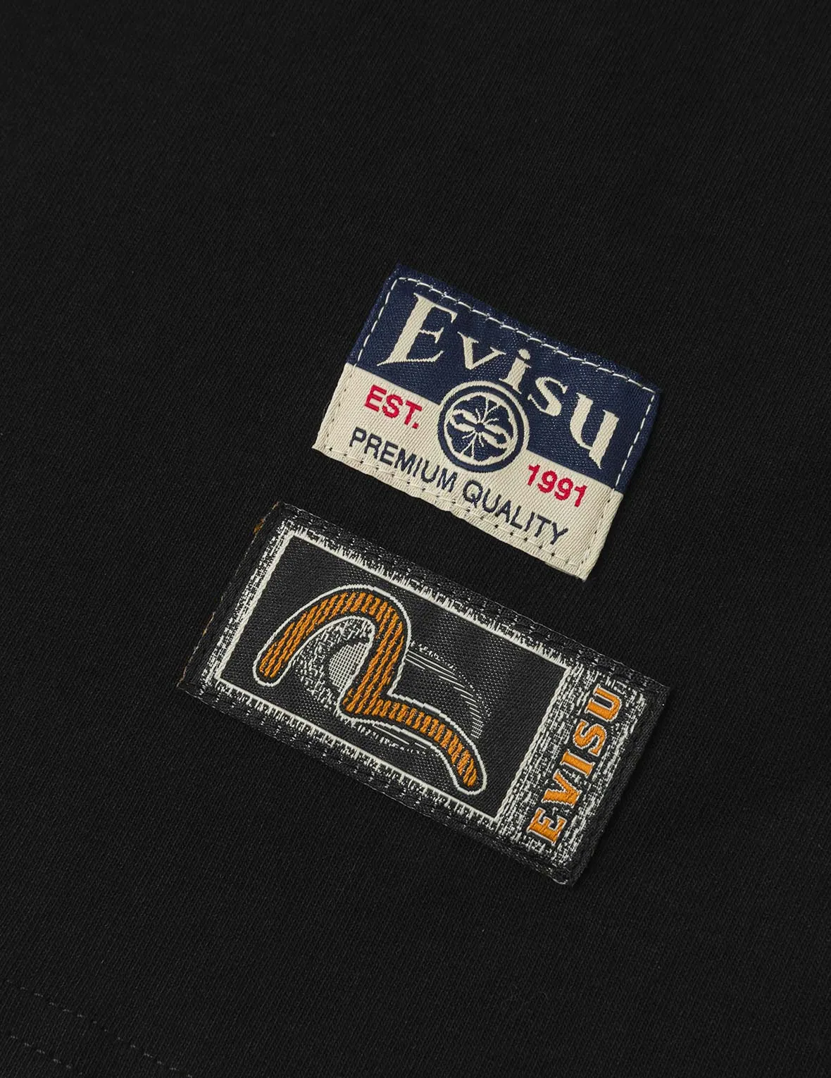 Rhinstone Logo and Godhead Print Relax Fit T-Shirt