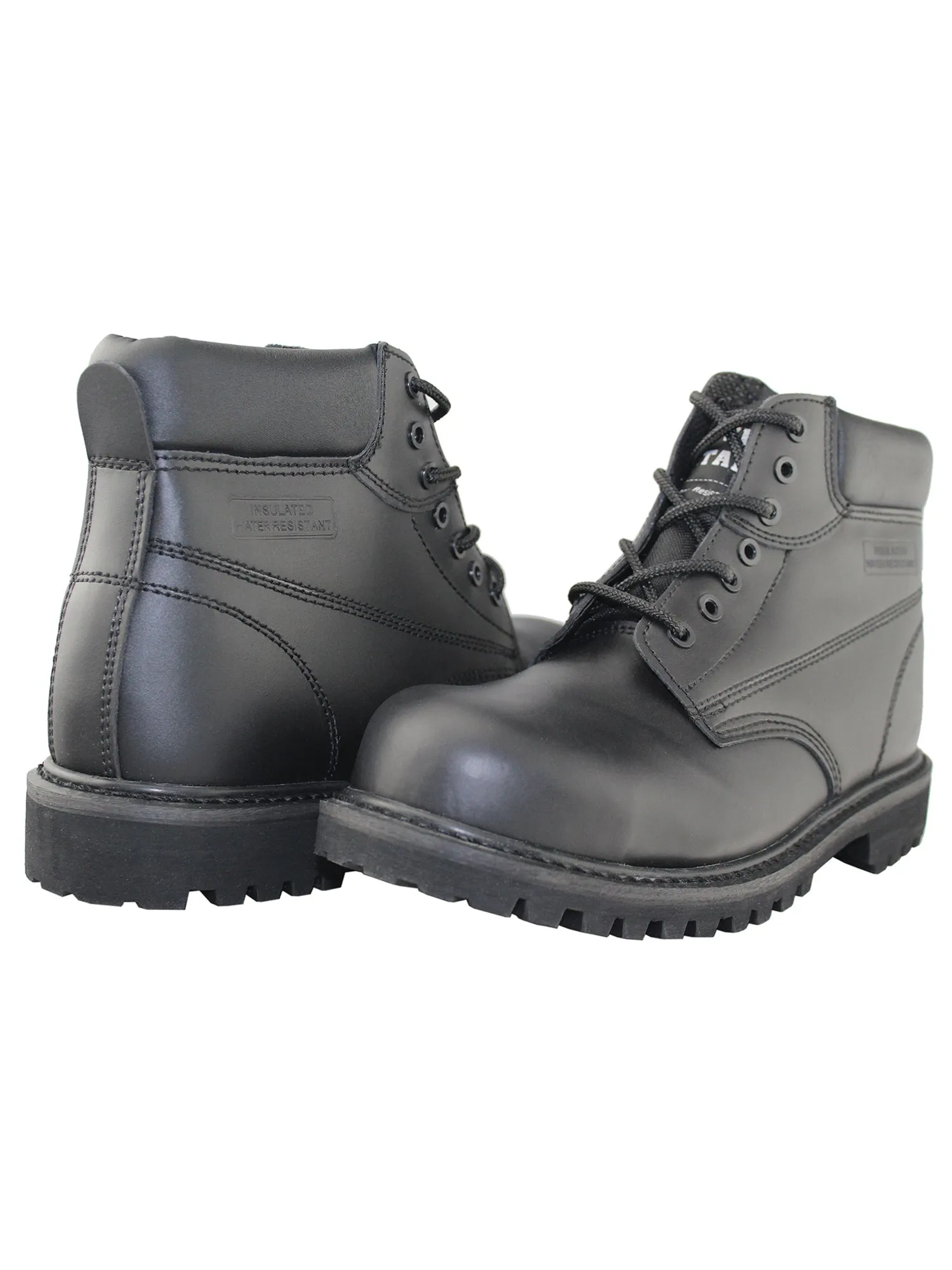 Safety Steel-Toe Insulated Water Resistant Ankle Work Shoes