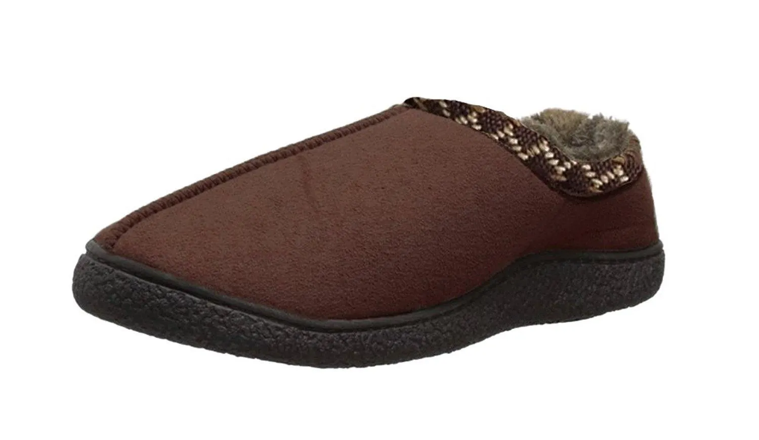 Totes ISOTONER Men's Microsuede Slip-On Slipper (XX-Large - 13-14, Chocolate)  