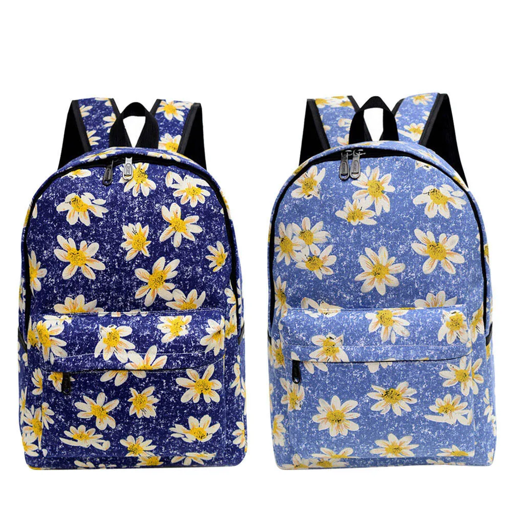 Women backpack Canvas backpacks For Teenage Girls Mochila Mulheres bag Floral Printing Travel Backpack School Bags