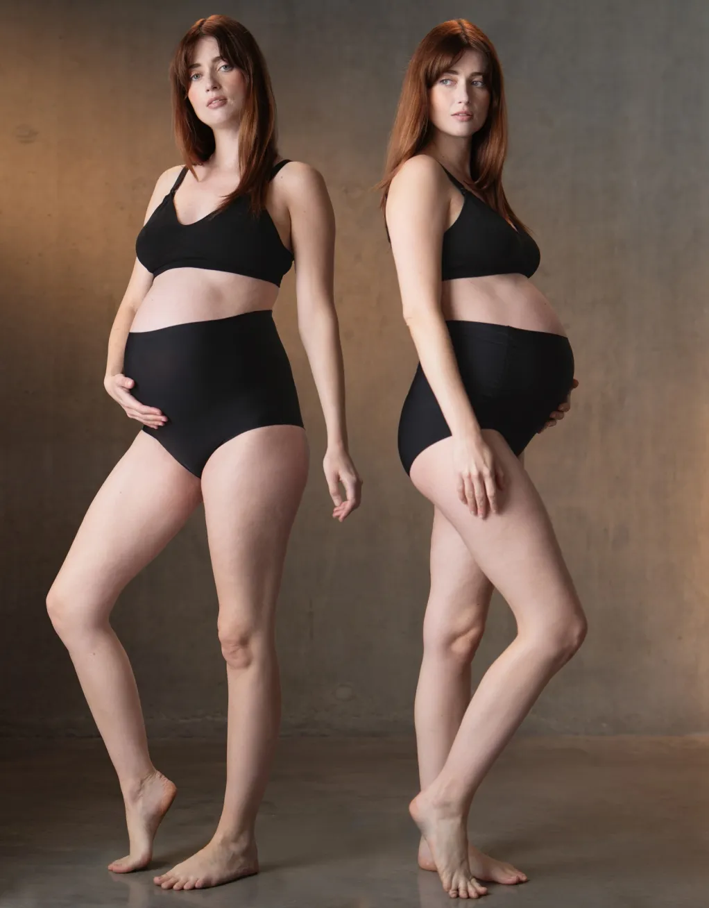 Zina | Twin Pack No VPL Over Bump Maternity Briefs